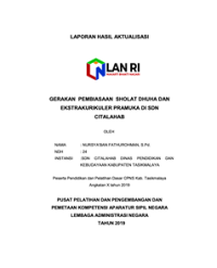 Gerakan Pembiasaan Sholat Dhuha Dan Ekstrakurikuler Pramuka Di SDN Citalahab (Dinas Pendidikan Dan Kebudayaan Kabupaten Tasikmalaya)