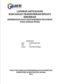 Membangun Data Dan Dokumen Pelatihan Pada Google Sites (Balai Diklat LHK Boor)