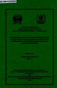 Optimalisasi Peran Badan Permusyawaratan Desa (BPD) Dalam Penyusunan Perdes Tentang APBDes Melalui Penguatan Budaya Lokal Ngawangkong Ngawangun Lembur Dan Mapag Pangwangunan Desa (Kecamatan Malaber)