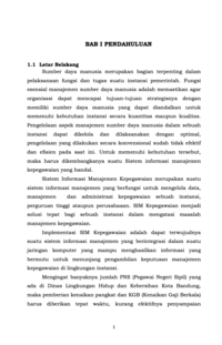 Sistem Administrasi Kenaikan Pangkat Dan Kenaikan Gaji Berkala Melalui Early Warning System Di Dinas Lingkungan Dan Kebersihan Kota Bandung