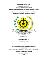 Pembuatan Aplikasi Penghitung Angka Kredit Perekayasa Berbasis Perangkat Lunak (Lembaga Penerbangan dan Antariksa Nasional )