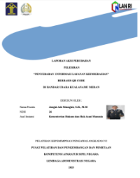 Penyebaran Informasi Layanan Keimigrasian (PELESIRAN) Berbasis QR Code di Bandar Udara Kualanamu Medan Kantor Wilayah Sumatera Utara Kementerian Hukum dan Hak Asasi Manusia