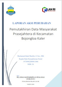 Pemutakhiran Data Masyarakat Prasejahtera Di Kecamatan Bojongloa Kaler