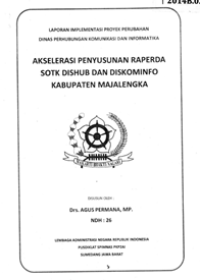 Akselerasi Penyusunan Raperda SOTK Dinas Perhubungan Komunikasi dan Informatika Kabupaten Kabupaten Majalengka