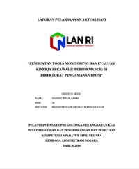 Pembuatan Tools Monitoring Dan Evaluasi Kinerja Pegawai (e-Performance) Di Direktorat Pengamanan BPOM (BPOM)