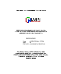 Optimalisasi Mata Kuliah Kajian Drama Untuk Mengembangkan Kemampuan Menulis Artikel Ilmiah Pada Mahasiswa (Universitas Siliwangi)