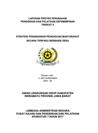 Strategi Penanganan Pengaduan Masyarakat Secara Terpadu Berbasis Desa (Dinas Lingkungan Hidup Kabupaten Indramayu)