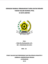 Gerakan Massal Pemasangan Tanda Batas Bidang Tanah Dalam Rangka PTSL Di Kota Metro (Kementerian Agraria dan Tata Ruang/Badan Pertanahan Nasional)