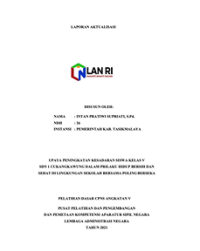 Upaya Peningkatan Kesadaran Siswa Kelas V SDN 1 Cukangkawung Kabupaten Tasikmalaya Dalam Perilaku Hidup Bersih Dan Sehat Di Lingkungan Sekolah Bersama Poling Berseka