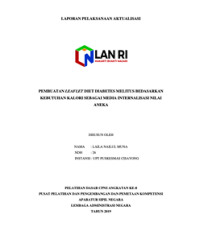Pembuatan Leaflet Diet Diabetes Melitus Bedasarkan Kebutuhan Kalori Sebagai Media Internalisasi Nilai Aneka (UPT Puskesmas Cisayong) Kabupaten Tasikmalaya