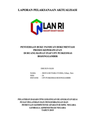 Penyediaan Buku Panduan Dokumentasi Proses Keperawatan Di Ruang Rawat Inap UPT Puskesmas Bojonggambir Kabupaten Tasikmalaya