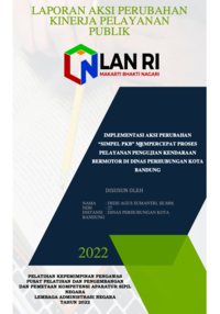 SIMPEL PKB (Sistem Pelayanan Pengujian Kendaraan Bermotor) Mempercepat Proses Pelayanan Pengujian Kendaraan Bermotor Di Dinas Perhubungan Kota Bandung