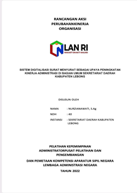 Sistem Digitalisasi Surat Menyurat sebagai Upaya Peningkatan Kinerja Administrasi di Bagian Umum Sekretariat Daerah Kabupaten Lebong