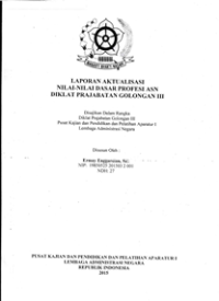 Laporan Aktualisasi Nilai-Nilai Dasar Profesi ASN di ANRI