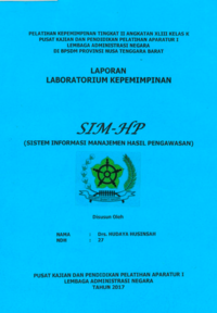 SIM-HP (Sistem Informasi Manajemen Hasil Pengawasan (Inspektorat Kabupaten Barito Timur)