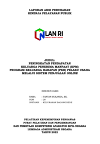Peningkatan Pendapatan Keluarga Penerima Manfaat (KPM) Program Keluarga Harapan (PKH) Pelaku Usaha Melalui Sistem Penjualan Online di Kelurahan Balonggede