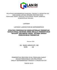 Strategi Peningkatan Kesejahteraan Perempuan Rawan Sosial Ekonomi (PRSE) Melalui Pembentukan KUSIAPP (Kelompok Usaha Optimis Angkat Prekonomuan Perempuan) (Dinas Sosial Kota Mataram)