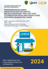 Pengembangan UMKM Dengan Ekosistem Digital Melalui Program Nge Live Yuk! Di Kabupaten Penajam Paser Utara Provinsi Kalimantan Timur (Dinas Koperasi, UKM, Perindustrian Dan Perdagangan)