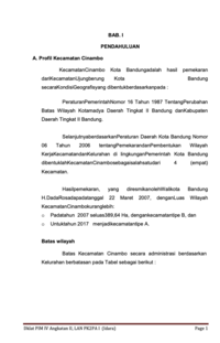 Pengembangan Web Site Dan Informasi Di Kecamatan Cinambo Kota Bandung