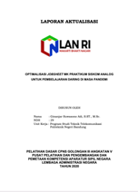 Optimalisasi Jobsheet MK Praktikum Siskom Analog Untuk Pembelajaran Daring Di Masa Pandemi Politeknik Negeri Bandung