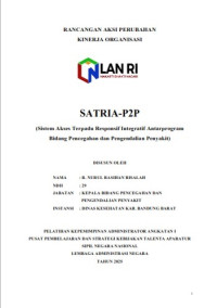 SATRIA-P2P; Sistem Akses Terpadu Responsif Integratif Antarprogram Bidang Pencegahan dan Pengendalian Penyakit (Dinas Kesehatan Kabupaten Bandung Barat)