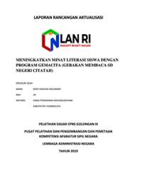 Peningkatan Minat Literasi Siswa Melalui Program Gemacita (Gerakan Membaca SD Negeri Citatah) (Dinas Pendidikan Dan Kebudayaan Kabupaten Tasikmalaya)