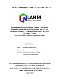 Peningkatan Kompetensi Calon Pegawai Pemerintah Dengan Perjanjian Kerja (PPPK) Melalui Kursus Dan Pelatihan Peningkatan Kompetensi Tenaga Handal (SULTAN TAHA) Pada Pemerintah Kabupaten Muaro Jambi (Badan Kepegawaian Daerah)