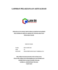 Pemanfaatan Google Drive Sebagai Sistem Manajemen File Di Bidang Keswan, Kesmavet, Pengolahan Dan Pemasaran Hasil (Dinas Pertanian Kabupaten Tasikmalaya)