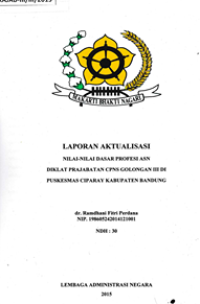 Nialia-Nilai Dasar Profesi ASN di UPTD Yankes Ciparay