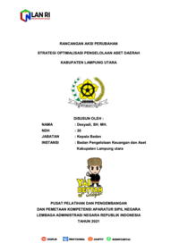 Strategi Optimalisasi Pengelolaan Aset Daerah Kabupaten Lampung Utara (Badan Pengelolaan Keuangan dan Aset)