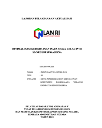 Optimalisasi Kedisiplinan Pada Siswa Kelas IV Di SD Negeri Sukasirna Kabupaten Tasikmalaya