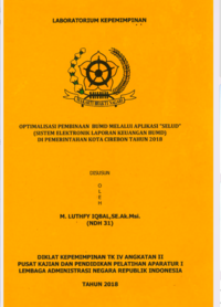Optimalisasi Pembinaan BUMD Melalui Aplikasi SELUD (Sistem Elektronik Laporan Keuangan BUMD) Di Pemerintahan Kota Cirebon Tahun 2018 (Sekretariat Daerah)