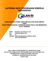 Pemeliharaan Asset Dinas Melalui Aplikasi SIMPAD Pada Dinas Perdagangan, Koperasi Usaha Kecil Dan Menengah Kota Cirebon