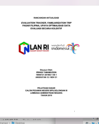 Evaluation Tracker, Familiarization Trip Pasar Filipina, Upaya Optimalisasi Data Evaluasi Secara Kolektif (Kementerian Pariwisata)