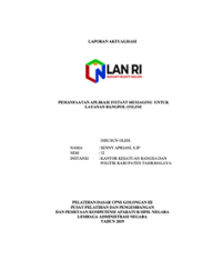Pemanfaatan Aplikasi Instant Messaging Untuk Layanan Bangpol Online (Kantor Kesatuan Bangsa Dan Politik Kabupaten Tasikmalaya) (TERBAIK 2)