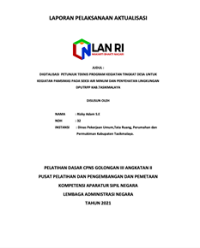 Digitalisasi Petunjuk Teknis Program Kegiatan Tingkat Desa Untuk Kegiatan Pamsimas Pada Seksi Air Minum Dan Penyehatan Lingkungan Dinas Pekerjaan Umum Tata Ruang Perumahan Dan Permukiman Kabupaten Tasikmalaya