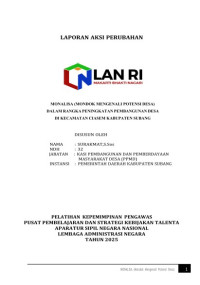 MONALISA (Mondok Mengenali Potensi Desa) Dalam Rangka Peningkatan Pembangunan Desa Di Kecamatan Ciasem Kabupaten Subang