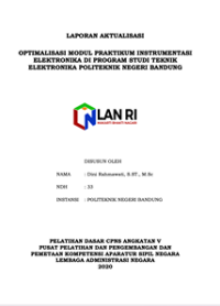 Optimalisasi Modul Praktikum Instrumentasi Elektronika Di Program Studi Teknik Elektronika Politeknik Negeri Bandung