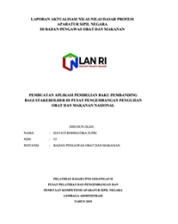 Pembuatan Aplikasi Pembelian Baku Pembanding Bagi Stakeholder Di Pusat Pengembangan Pengujian Obat Dan Makanan Nasional (BPOM)
