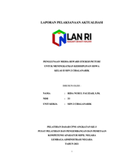 Penggunaan Media Reward Sticker Picture Untuk Meningkatkan Kedisiplinan Siswa Kelas II SDN 2 Cibalanarik Kabupaten Tasikmalaya