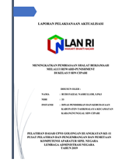 Meningkatkan Pembiasaan Shalat Berjamaah Melalui Reward-Punishment Di Kelas 5 SDN Cipari Dinas Pendidikan Dan Kebudayaan Kabupaten Tasikmalaya