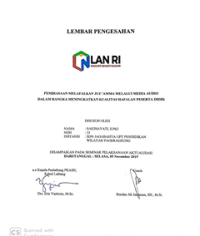 Pembiasaan Melafalkan Juz Amma Melalui Media Audio Dalam Rangka Meningkatkan Kulitas Hafalan Peserta Didik SDN Jagabahya UPT Pendidikan Wilayah Pagerageung Dinas Pendidikan dan Kebudayaan Kabupaten Tasikmalaya