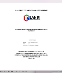 Rancang Bangun Web Profile Di BPAA Lapan Pasuruan (LAPAN)