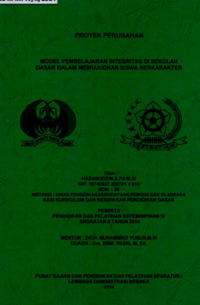 Model Pembelajaran Integritas Di Sekolah Dasar Dalam Mewujudkan Siswa Berkarakter (Dinas Pendidikan Kebudayaan Pemuda dan Olahraga Provinsi Kalimantan Utara)
