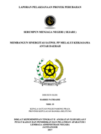 Membangun Sinergitas Satpol PP Melalui Kerjasama Antar Daerah (Satuan Polisi Pamong Praja)