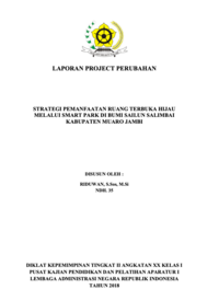 Strategi Pemanfaatan Ruang Terbuka Hijau Melalui Smart Park Di Bumi Sailun Salimbai (Dinas Perumahan dan Pemukiman Kabupaten Muaro Jambi)