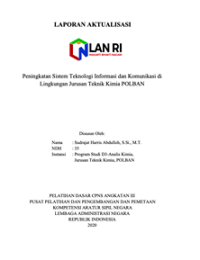 Peningkatan Sistem Teknologi Informasi Dan Komunikasi Di Lingkungan Jurusan Teknik Kimia Politeknik Negeri Bandung