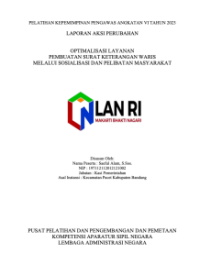 Optimalisasi Layanan Pembuatan Surat Keterangan Waris melalui Sosialisasi dan Pelibatan Masyarakat Kecamatan Pacet Pemerintah Kabupaten Bandung