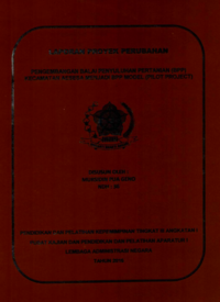 Pengembangan Balai Penyuluhan Pertanian (BPP) Kecamatan Aesesa Menjadi BPP Model (Pilot Project) (Badan Pelaksana Penyuluhan Pertanian dan Ketahanan Pangan - BP3KP)