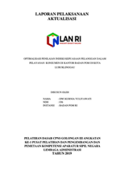 Optimalisasi Penilaian Indeks Kepuasan Pelanggan Dalam Pelayanan Konsumen Di Kantor Badan POM Di Kota Lubuklinggau (BPOM)